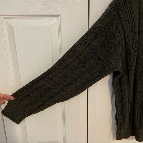 Vintage Oscar De La Renta 90s Thick Chunky Knit Pullover Sweater 3D Print Large - Picture 6 of 6